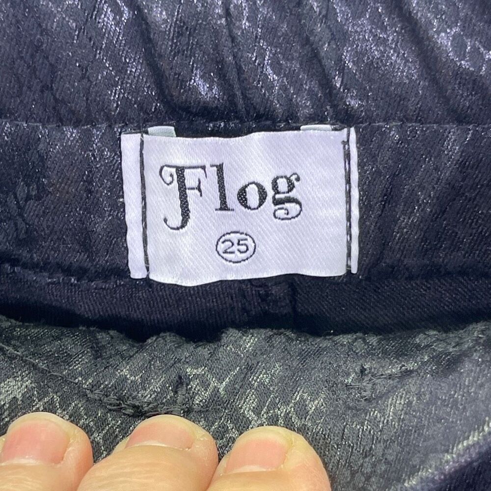 Bevy Flog Black Snakeskin Python Print Drawstring… - image 3